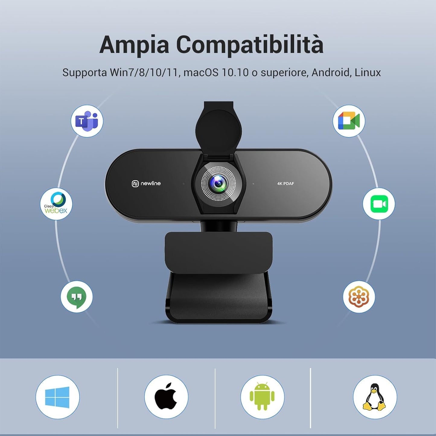 NewEye 62 4K Webcam for PC