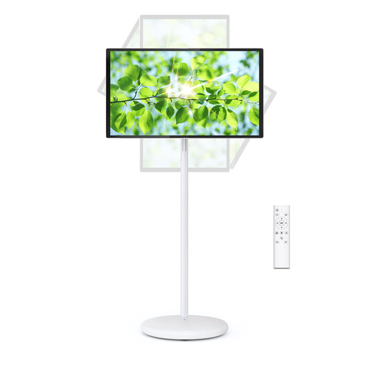 N newline FlexGo 32 Portable TV, Google EDLA-Certified Rolling TV