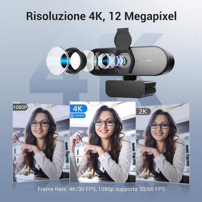 NewEye 62 4K Webcam for PC